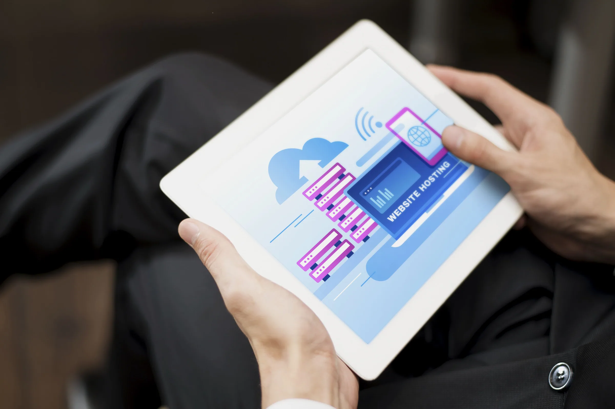 Person holding tablet displaying API integration dashboard, representing scalable digital business operations.