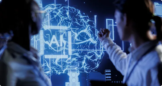 Engineers brainstorming ways to use AI